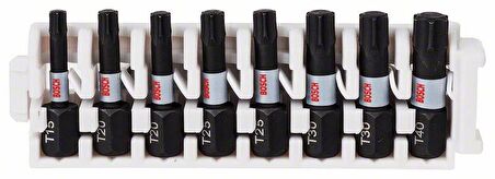 Bosch Impact 8'li Torxs Bits Uç Takımı T15-T40 25mm 2608522322